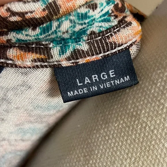 Anthropologie Maeve Lilt swing dress colorful jersey knit with pockets Large - Picture 12 of 13